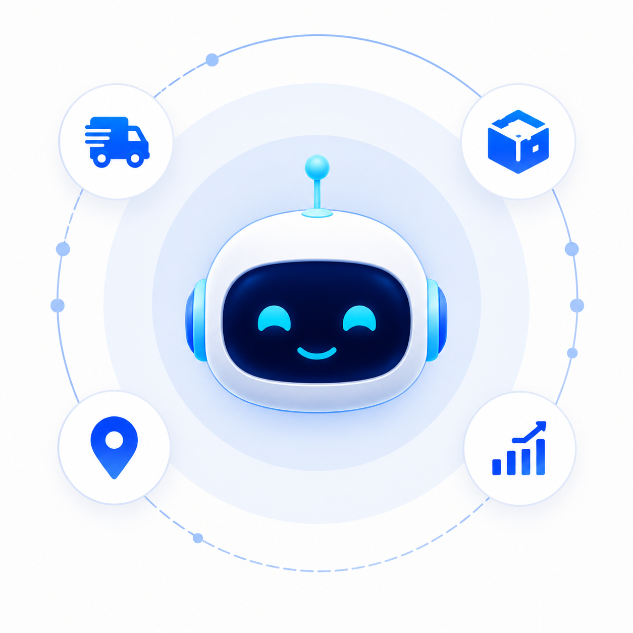 AI logistics assistant robot